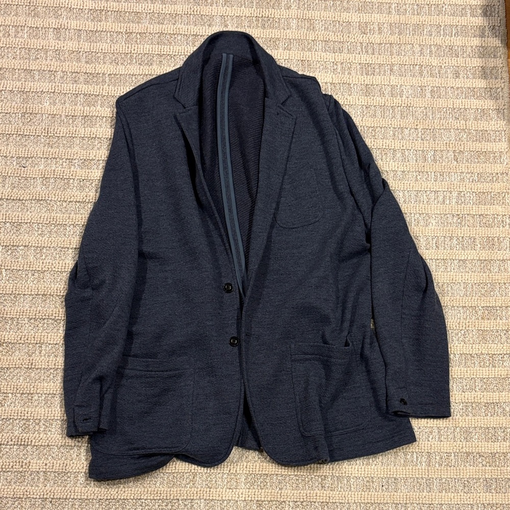 Fatherly Inlet Knit Blazer - Deep Navy Melange